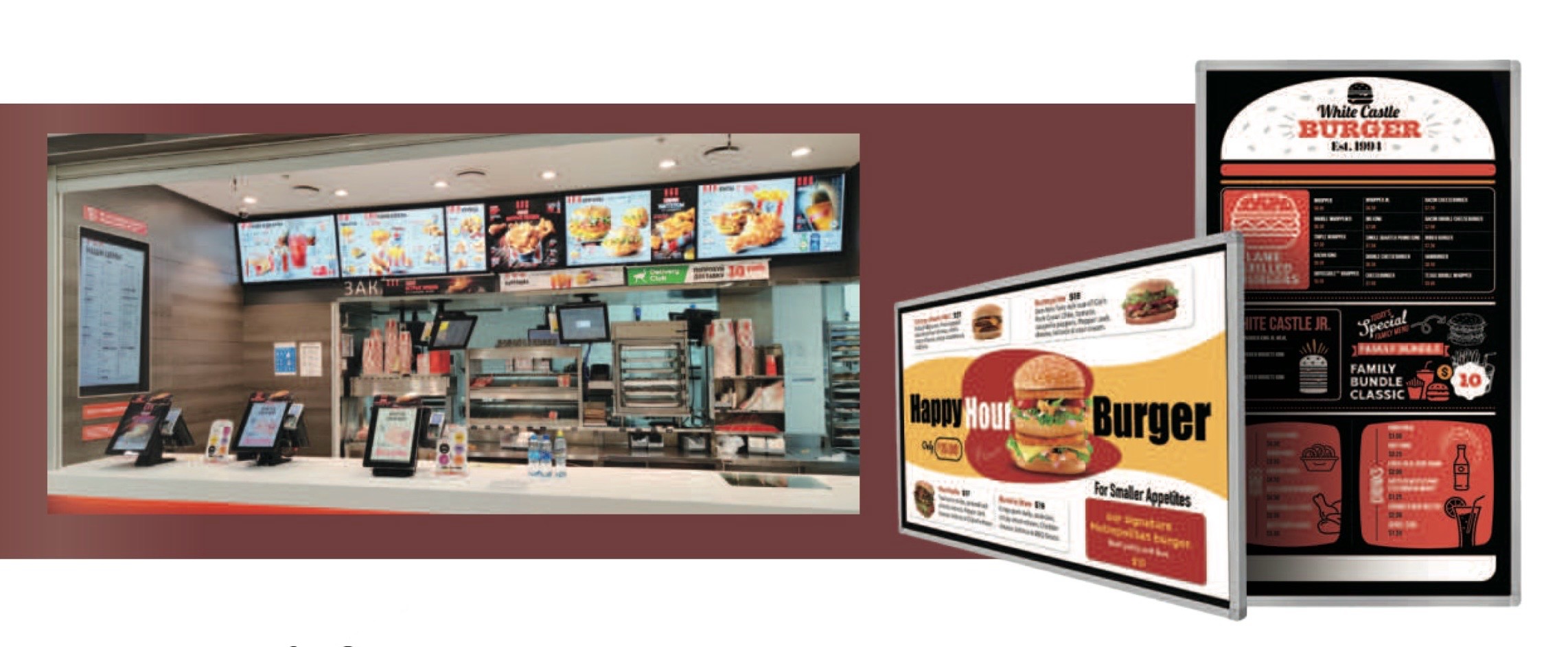 Wall-Mounted Digital Signage (ป้ายดิจิตอลแบบติดผนัง)